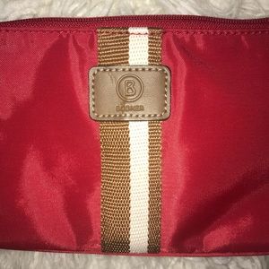 3/$13  BOGNER red travel essential bag